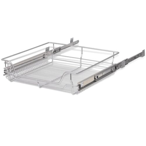Pull-Out Wire Baskets 2pcs Silver 600mm - Image 6