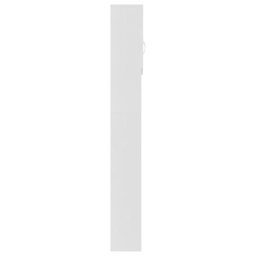 Washing Machine Cabinet White 64x25.5x190cm Engineered Wood - Image 7
