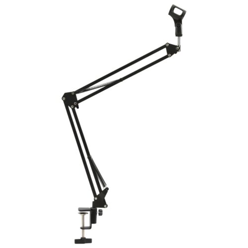 Tablemountedmicrophone Stand Black Steel