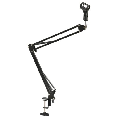 Tablemountedmicrophone Stand Black Steel - Image 2