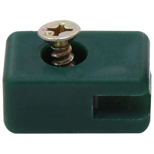 Garden Fence Wire Holder with Screw 100 Sets Green - Image 2