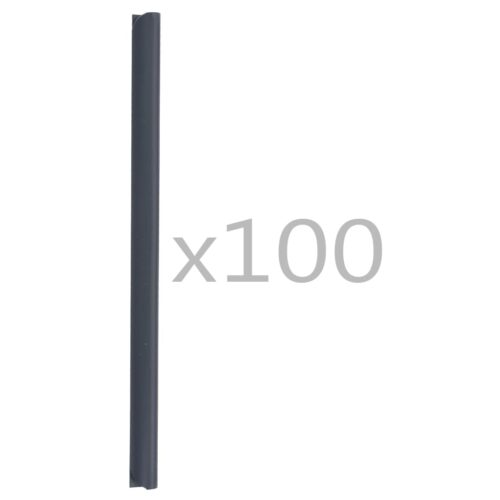 100pcs Fence Strip Clips PVC Anthracite - Image 2