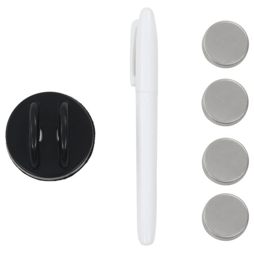 Wall-Mountedmagnetic Board Glass 40x40cm - Image 4