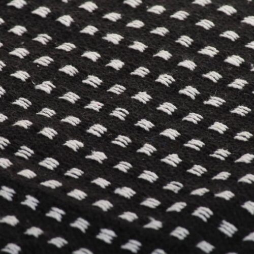 Throw Cotton Squares 125x150cm Black - Image 6