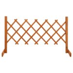 Garden Trellis Fence Orange 120x60cm Solid Firwood
