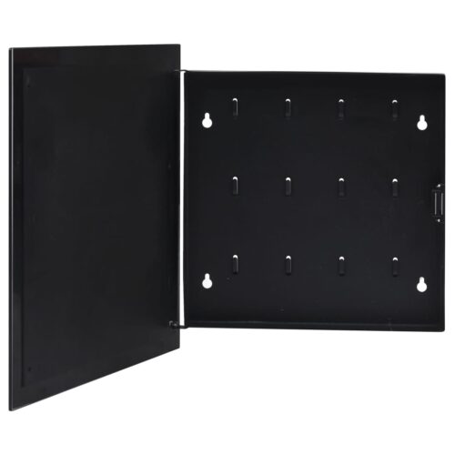 Key Box withmagnetic Board Black 35x35x4cm