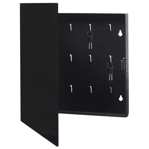 Key Box withmagnetic Board Black 35x35x4cm - Image 3