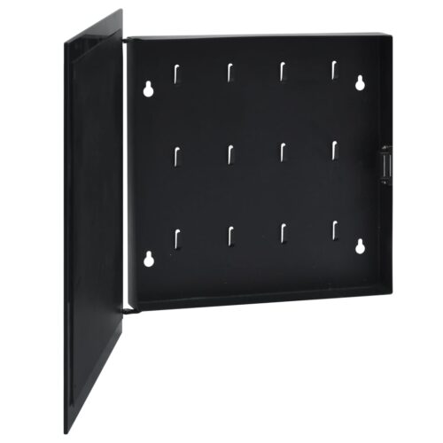 Key Box withmagnetic Board Black 35x35x4cm - Image 4