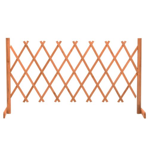Garden Trellis Fence Orange 150x80cm Solid Firwood