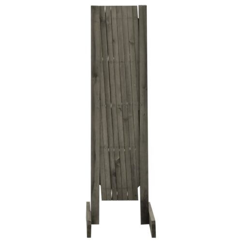 Garden Trellis Fence Grey 150x80cm Solid Firwood - Image 3