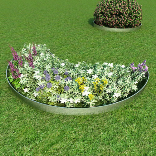 Set of 5 Flexible Lawn Fence Galvanised Steel 100 x 14cm - Image 9