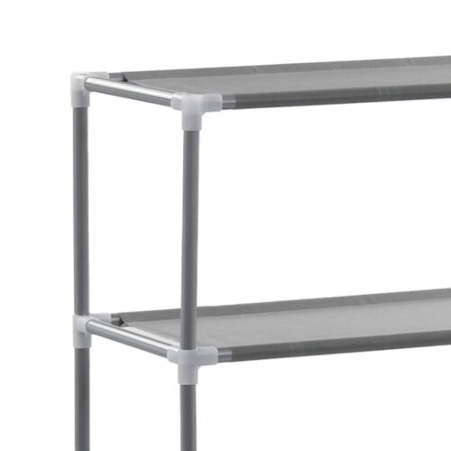 3-Tier Storage Rack over Toilet Silver 53x28x169cm - Image 6