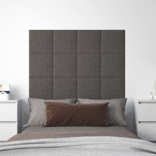 12pcs Wall Panels DIY Fabric Acoustics Foam Decor Headboard Dark Grey 30x30cm 1.08m - Image 9