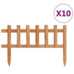 Lawn Edgings 10pcs Firwood 4.4 m