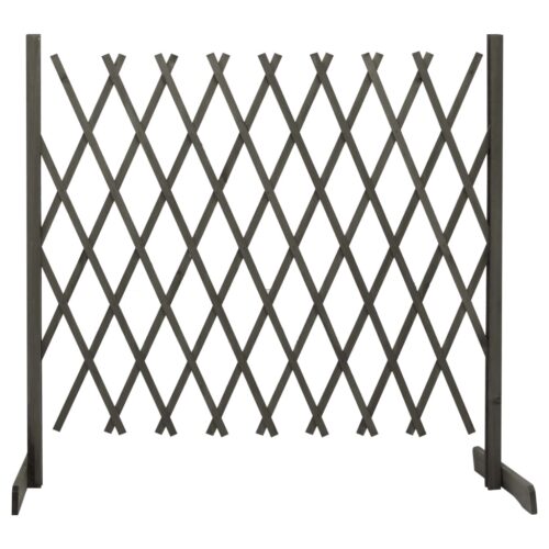 Garden Trellis Fence Grey 180x100cm Solid Firwood