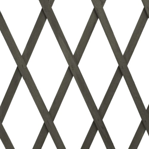 Garden Trellis Fence Grey 180x100cm Solid Firwood - Image 6