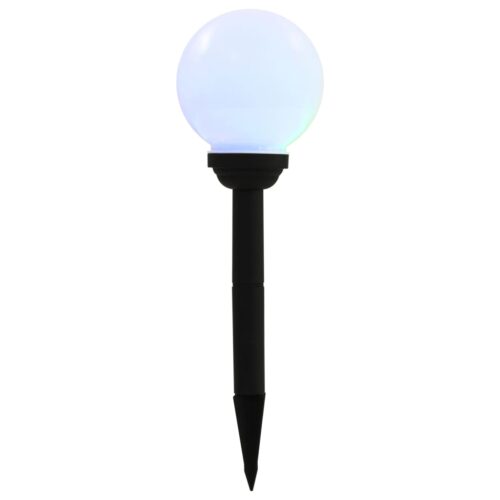 Outdoor Solar Lamps 4pcs LED Spherical 15cm RGB - Image 4
