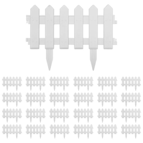 Lawn Edgings 25pcs White 10m PP - Image 2