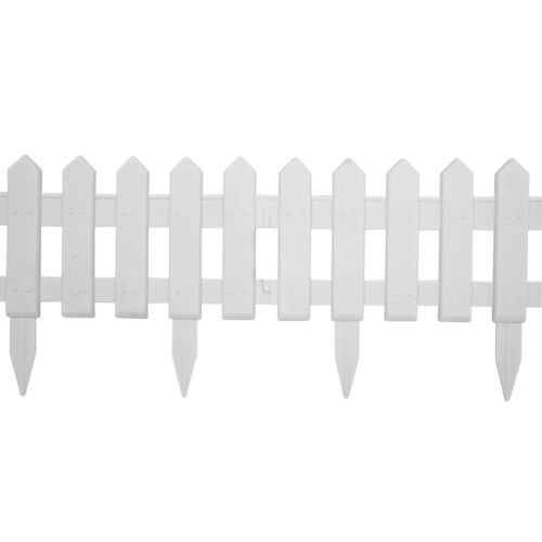 Lawn Edgings 25pcs White 10m PP - Image 4