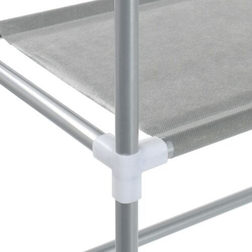3-Tier Storage Rack over Laundrymachine Silver 69x28x169cm - Image 7