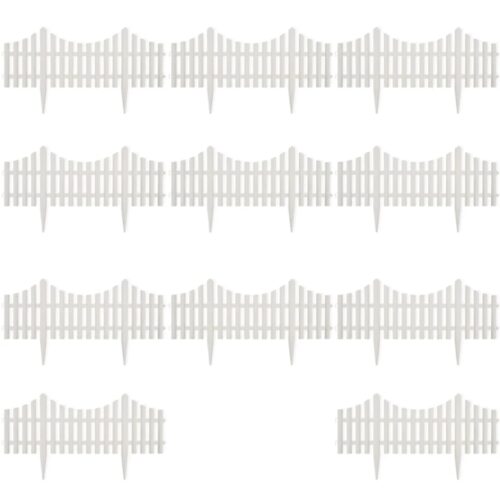 17pcs 10M White Lawn Divider Edging Garden Landscape Border Grass Edge Fencing - Image 8