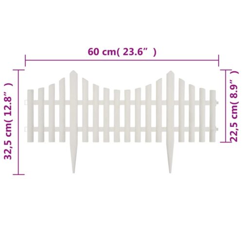 17pcs 10M White Lawn Divider Edging Garden Landscape Border Grass Edge Fencing - Image 9