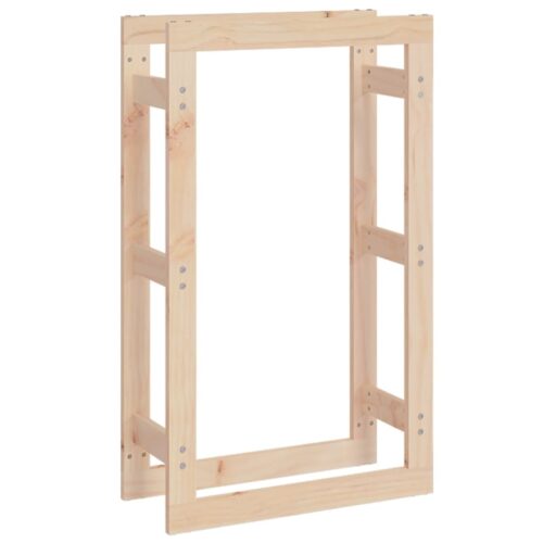 Firewood Rack 60x25x100cm Solid Wood Pine - Image 2
