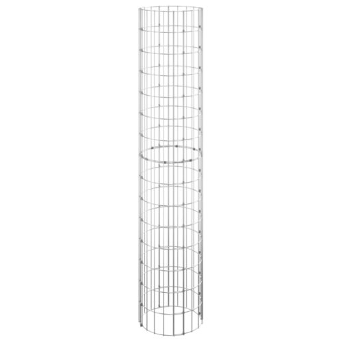 Circular Gabion Pole Galvanised Steel 30x150cm - Image 2