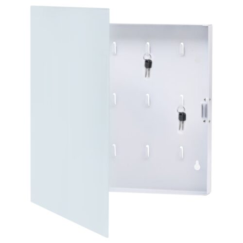 Key Box with Magnetic Board White 35x35x5.5cm - Image 3