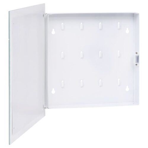 Key Box with Magnetic Board White 35x35x5.5cm - Image 4