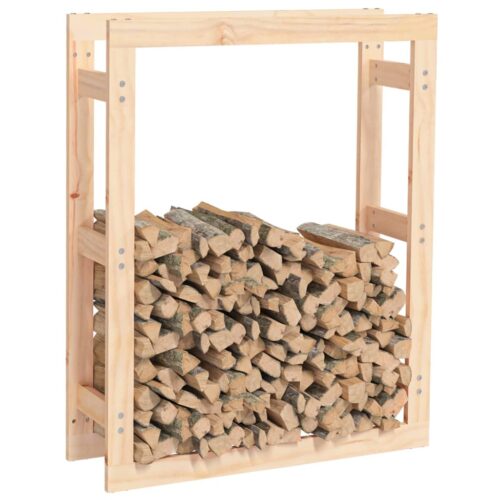 Firewood Rack 80x25x100cm Solid Wood Pine - Image 4