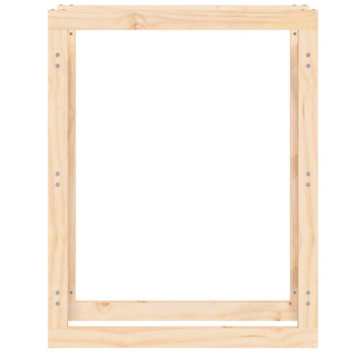 Firewood Rack 80x25x100cm Solid Wood Pine - Image 5