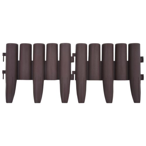 Lawn Edgings 36pcs Brown 10m PP - Image 4
