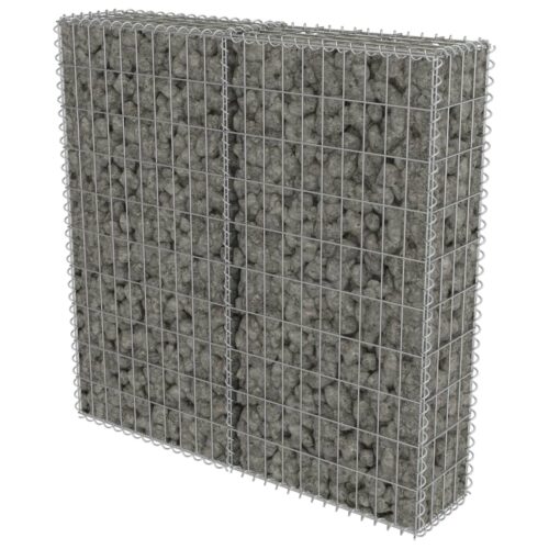 Gabion Wall with Covers Galvanised Steel 100x20x100cm - Image 2