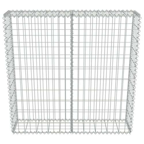 Gabion Wall with Covers Galvanised Steel 100x20x100cm - Image 4