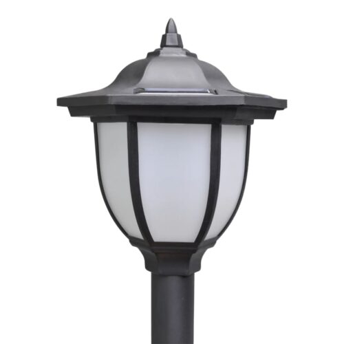 Chain Fence with Solar Lights Two LED Lamps Two Poles - Image 5