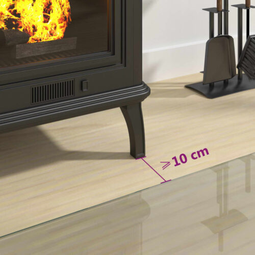 Fireplace Glass Plate 80x50cm - Image 8