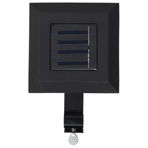 Outdoor Solar Lamps 6pcs LED Square 12cm Black - Image 5