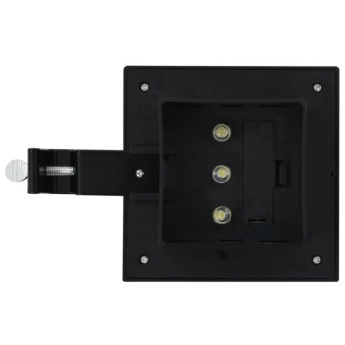 Outdoor Solar Lamps 6pcs LED Square 12cm Black - Image 7