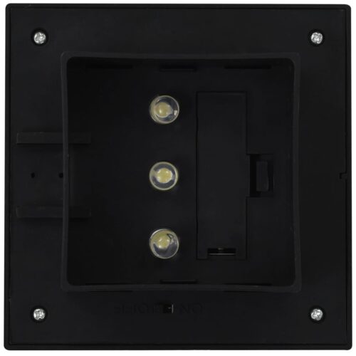 Outdoor Solar Lamps 6pcs LED Square 12cm Black - Image 8