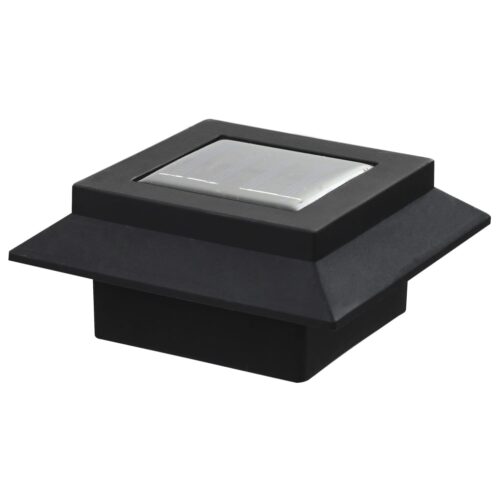 Outdoor Solar Lamps 6pcs LED Square 12cm Black - Image 9