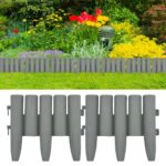 Lawn Edgings 36pcs Grey 10m PP