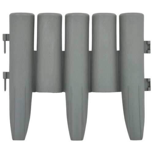 Lawn Edgings 36pcs Grey 10m PP - Image 3