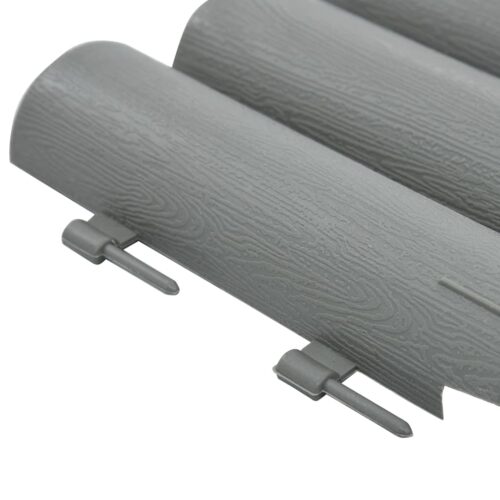 Lawn Edgings 36pcs Grey 10m PP - Image 5