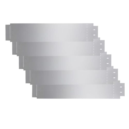5pcs 100x20cm Lawn Fence Edging Garden Landscape Fencing Galvanised Steel - Image 2