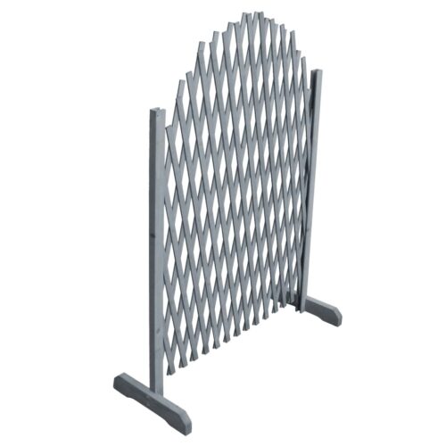 Trellis Fence Solid Firwood 1.8x1m Grey