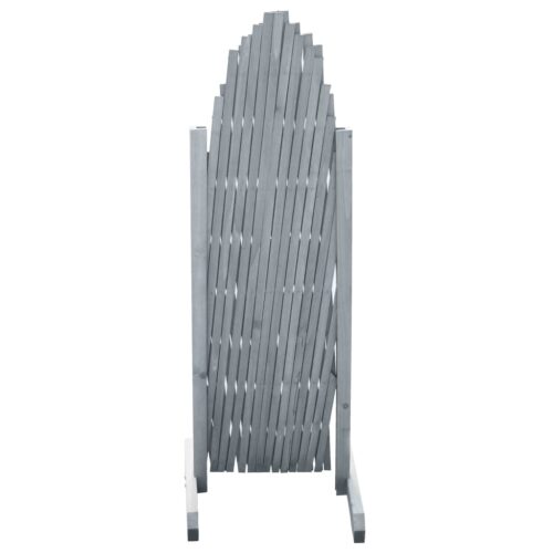 Trellis Fence Solid Firwood 1.8x1m Grey - Image 2