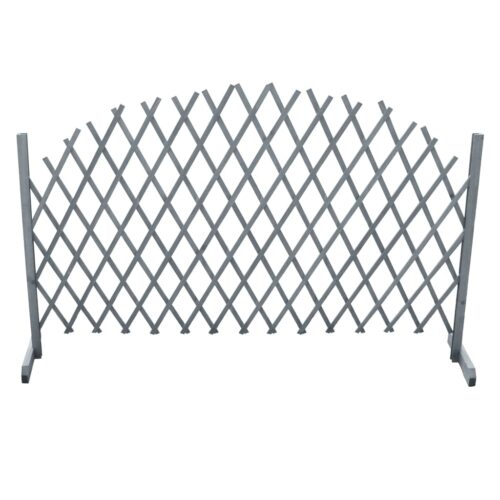 Trellis Fence Solid Firwood 1.8x1m Grey - Image 3