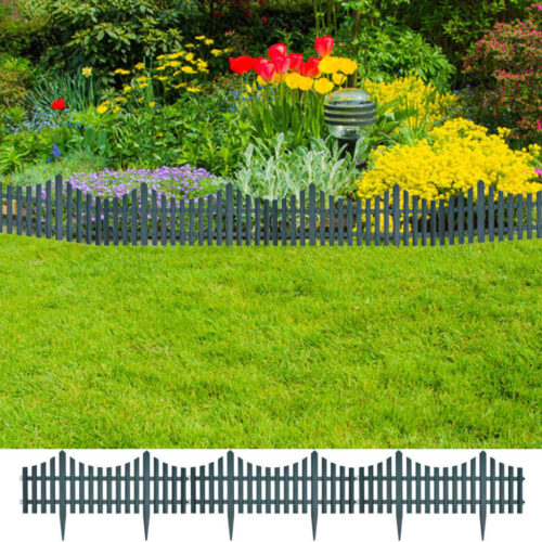 17pcs Lawn Dividers 10m Green