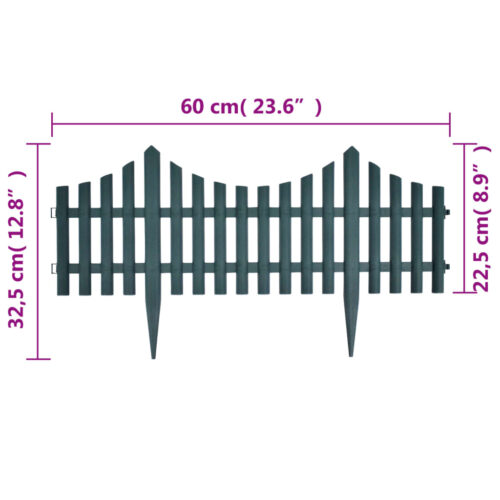 17pcs Lawn Dividers 10m Green - Image 9